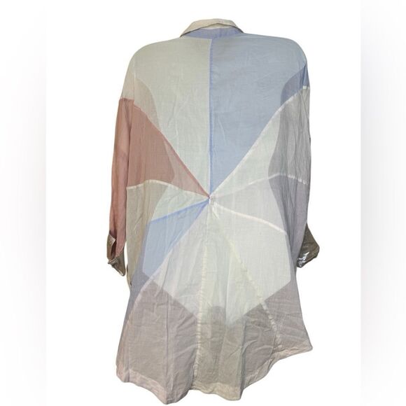 Free People Rainbow Rays Lightweight Button Down - Picture 7 of 9